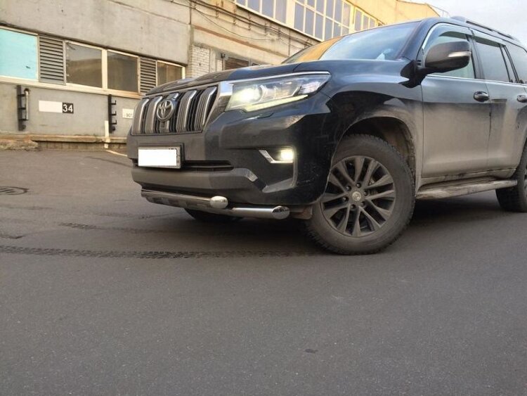 Защита переднего бампера на Land Cruiser Prado 150 арт.KGY25