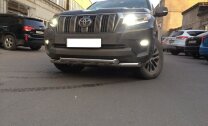 Защита переднего бампера на Land Cruiser Prado 150 арт.KGY25