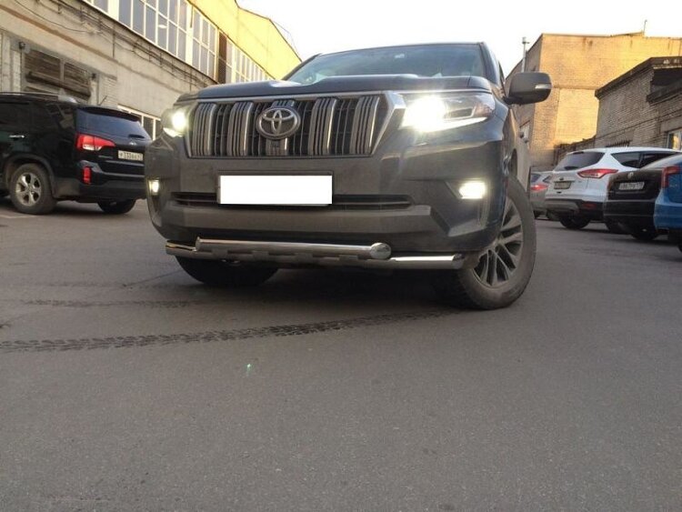 Защита переднего бампера на Land Cruiser Prado 150 арт.KGY25