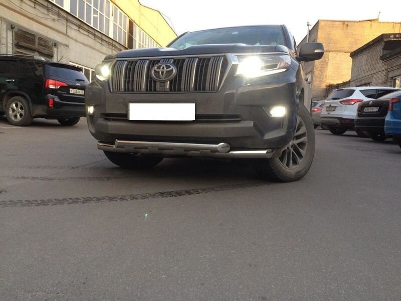 Защита переднего бампера на Land Cruiser Prado 150 арт.KGY25