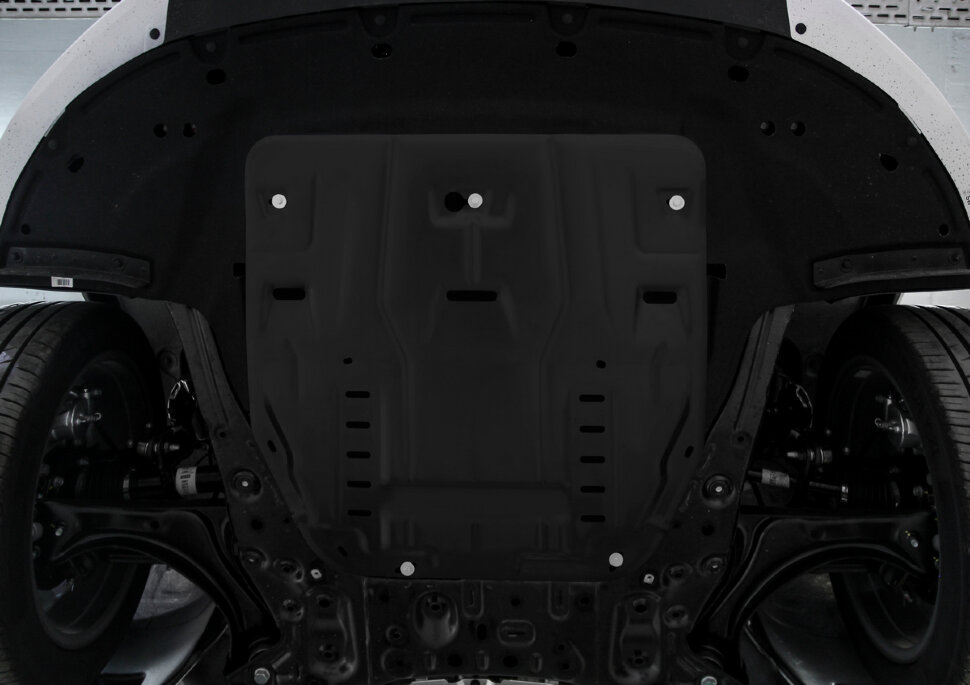 Защита картера и КПП АвтоБроня для Kia Sportage V 2021-н.в., сталь 1.5 мм, с крепежом, штампованная, 111.02862.1
