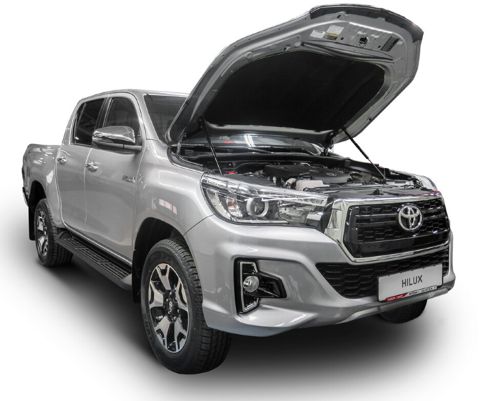 Газовые упоры капота Rival для Toyota Fortuner II 2017-2020 2020-н.в., 2 шт., A.ST.5710.1