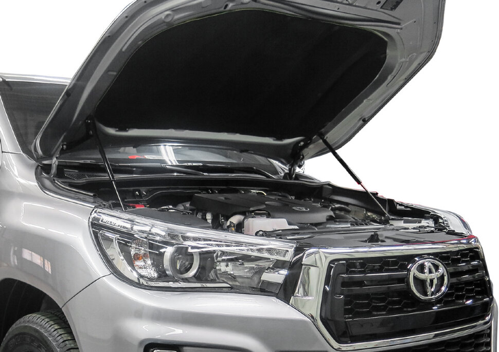 Газовые упоры капота Rival для Toyota Fortuner II 2017-2020 2020-н.в., 2 шт., A.ST.5710.1