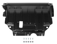 Защита картера и КПП AutoMax для Audi A3 8V 2012-2016, сталь 1.4 мм, с крепежом, штампованная, AM.5128.2