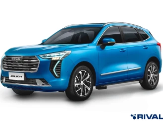 Пороги на автомобиль (подножки) "Silver" Rival для Haval Jolion 2021-н.в., 180 см, 2 шт., алюминий, F180AL.9404.1