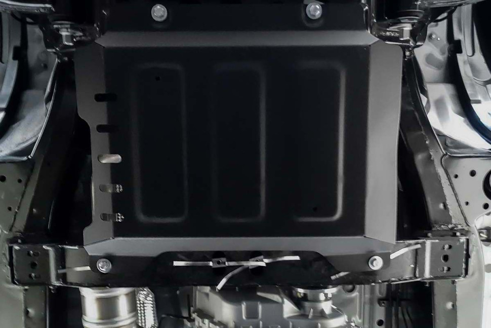 Защита КПП АвтоБроня для JAC T8 (V - 2.0) 2023-н.в., сталь 1.8 мм, с крепежом, штампованная, 111.09208.1