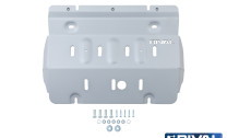 Защита радиатора Rival для Tank 500 4WD АКПП (V - 2.0T; 3.0T) 2023-н.в., алюминий 6 мм, с крепежом, штампованная, 333.4801.1.6