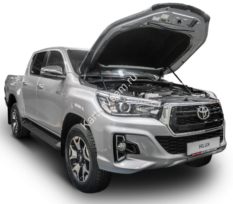 Газовые упоры капота АвтоУпор для Toyota Hilux VIII 2015-2020, 2 шт., UTOFOR011