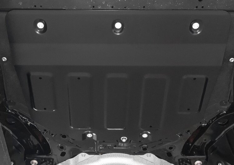 Защита картера и КПП Rival для Mazda 3 BP АКПП 2019-2020, сталь 1.8 мм, с крепежом, штампованная, 111.3827.1