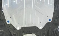 Защита картера и КПП Rival (увеличенная) для Mazda 3 BM 2013-2018, штампованная, алюминий 3 мм, с крепежом, 333.3817.1