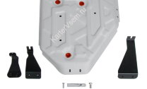 Защита топливного бака АвтоБроня для Kia Sportage V 2021-н.в., алюминий 3 мм, с крепежом, штампованная, 333.02389.1