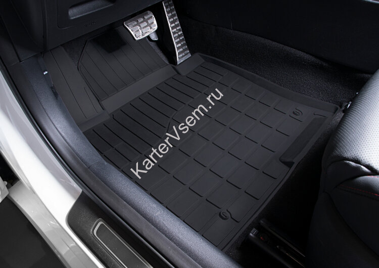 Коврики в салон автомобиля Rival для Kia Optima IV поколение седан 2016-2020, литьевой полиуретан, 5 частей, 62807001