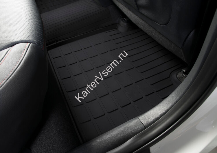 Коврики в салон автомобиля Rival для Kia Optima IV поколение седан 2016-2020, литьевой полиуретан, 5 частей, 62807001