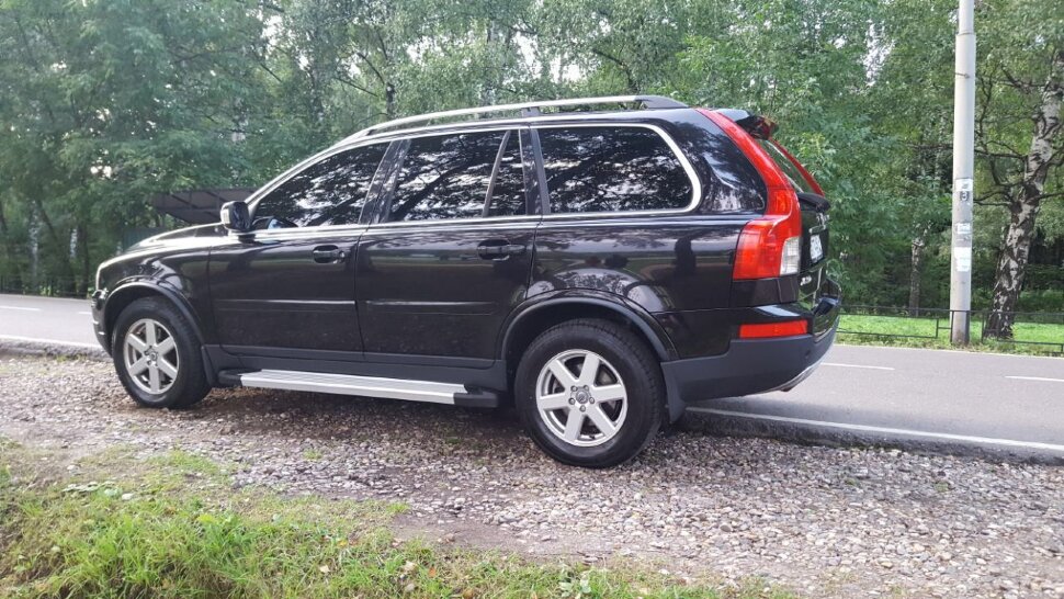 Пороги площадки (подножки) "Silver" Rival для Volvo XC90 I 2002-2014, 193 см, 2 шт., алюминий, F193AL.5901.1 купить недорого