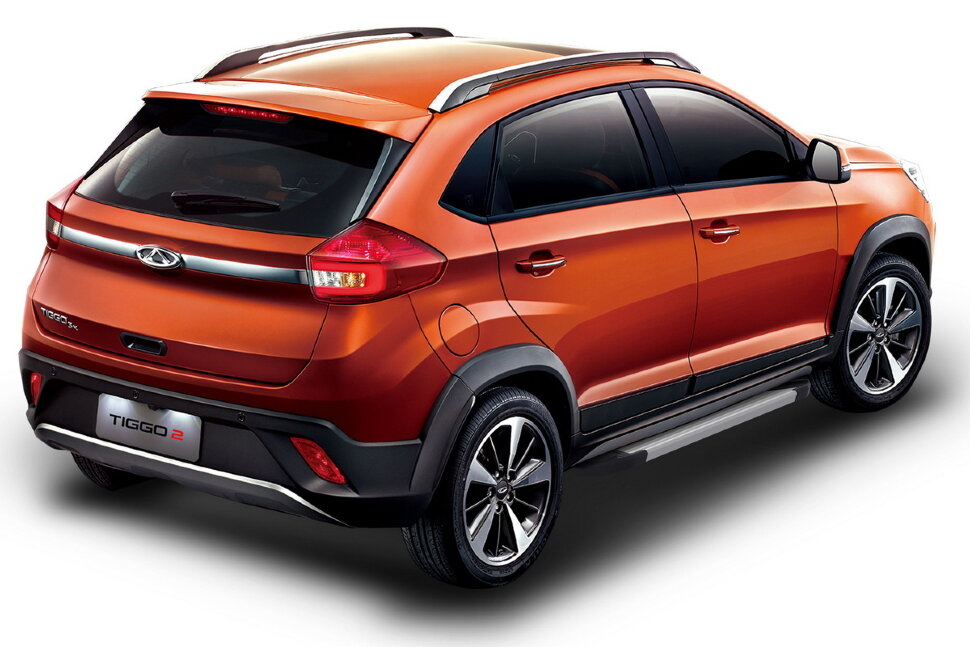 Пороги площадки (подножки) "Silver" Rival для Chery Tiggo 2 2017-2020, 173 см, 2 шт., алюминий, F173AL.0904.1 купить недорого
