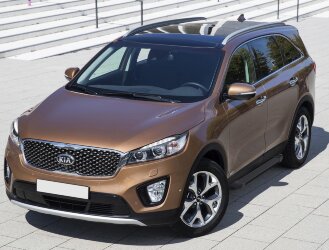 Пороги Kia Sorento III Prime  (подножки, площадки) F180ALB.2803.3