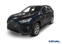 Пороги на автомобиль (подножки) "Premium-Black" Rival для Toyota RAV4 XA50 2019-н.в., 180 см, 2 шт., алюминий, A180ALB.5710.1