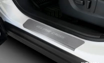 Накладки на пороги Rival для Mitsubishi Eclipse Cross 2018-2021, нерж. сталь, с надписью, 4 шт., NP.4010.3