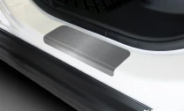 Накладки на пороги Rival для Mitsubishi Eclipse Cross 2018-2021, нерж. сталь, с надписью, 4 шт., NP.4010.3