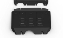 Защита радиатора АвтоБроня для JAC T8 (V - 2.0) 2023-н.в., сталь 1.8 мм, с крепежом, штампованная, 111.09207.1