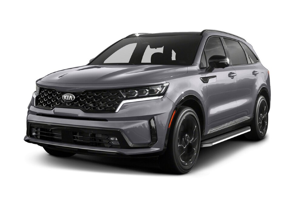 Пороги площадки (подножки) "Premium" Rival для Kia Sportage V поколение 2021-н.в., 180 см, 2 шт., алюминий, A180ALP.2313.2 с возможностью установки