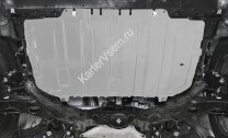 Защита картера и КПП Rival для Mazda 6 GJ 2012-2018 2018-н.в., штампованная, алюминий 3 мм, с крепежом, 333.3825.1