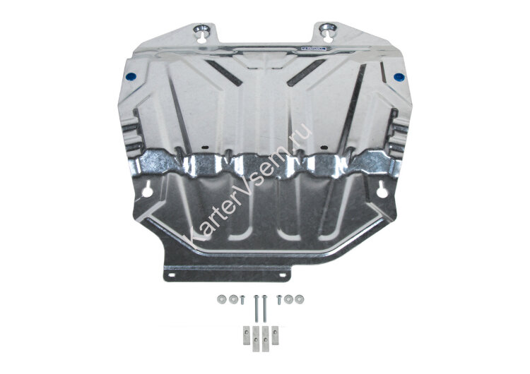 Защита картера и КПП Rival для Lexus NX 250 2021-н.в., оцинкованная сталь 1.5 мм, с крепежом, штампованная, ZZZ.9534.1