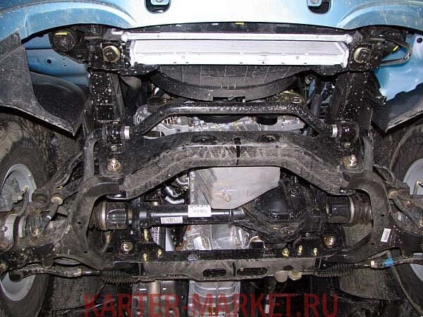 Защита картера Ssang Yong Kyron двигатель 2,3; 2,0 TD  (2005-2015)  арт: 29.0907 V2