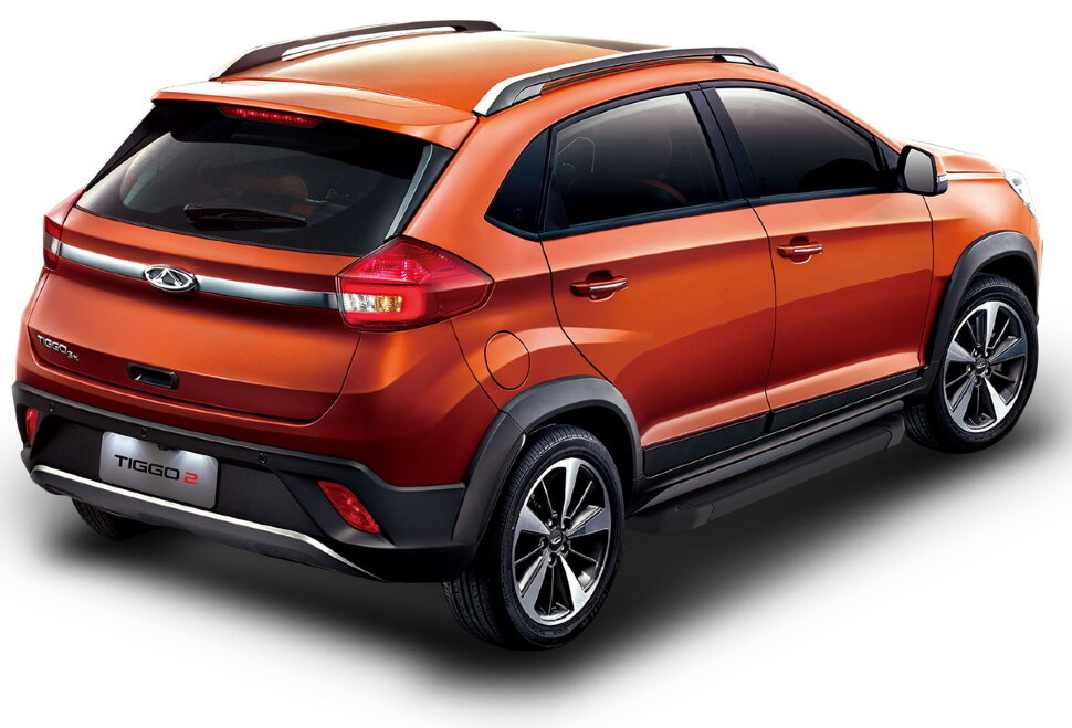 Пороги площадки (подножки) "Black" Rival для Chery Tiggo 2 2017-2020, 173 см, 2 шт., алюминий, F173ALB.0904.1 купить недорого