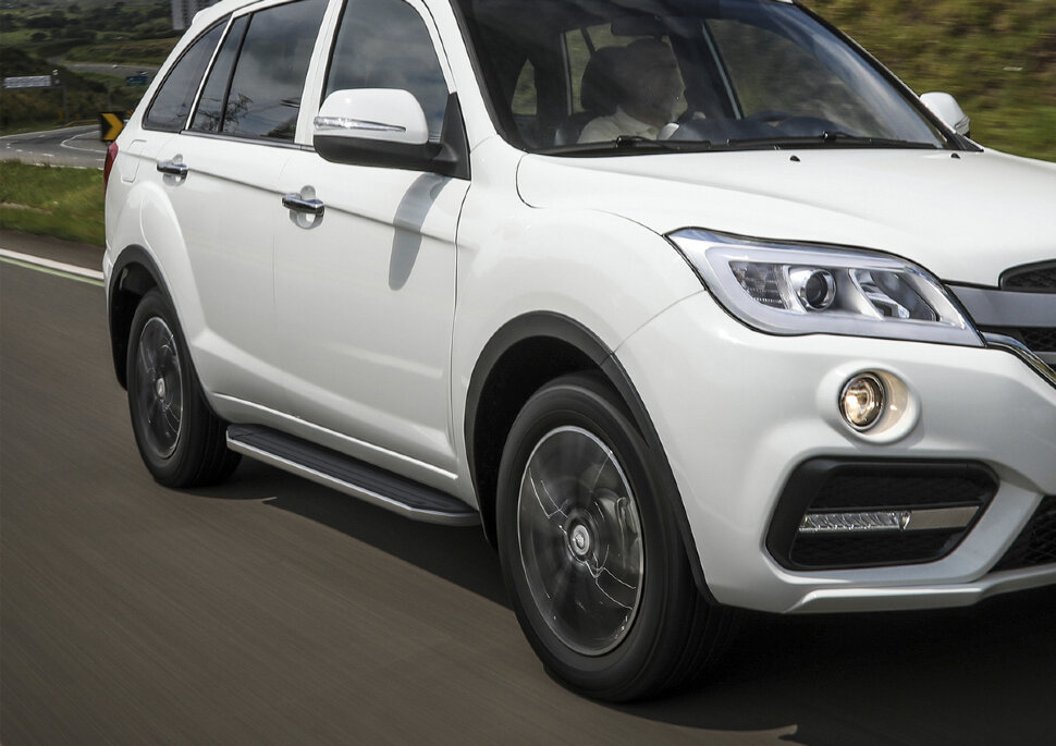 Пороги площадки (подножки) "Premium" Rival для Lifan X60 I рестайлинг 2016-н.в., 160 см, 2 шт., алюминий, A160ALP.3302.3 с доставкой по всей России
