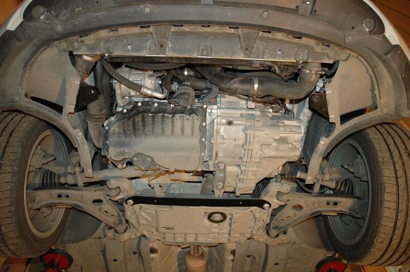 Защита картера и КПП Seat Altea двигатель 2.0TSI (211hp, 235 hp) MT, AT(DSG), 4Motion  (2004-2012)  арт: 26.1988