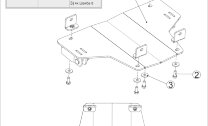 Площадка для крепления снегового отвала (быстросъем) для Can-Am (BRP) Квадроциклов Outlander G1 Max 500/650/800