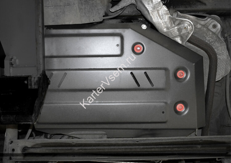 Защита топливного бака АвтоБроня для Lada Xray Cross 2018-н.в., штампованная, сталь 1.8 мм, с крепежом, 111.06031.1