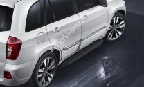 Пороги на автомобиль "Premium-Black" Rival для Chery Tiggo 3 2017-2020, 160 см, 2 шт., алюминий, A160ALB.0903.1