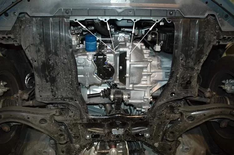 Защита картера и КПП Honda Freed двигатель 1,4  (2008-2013)  арт: 09.1652