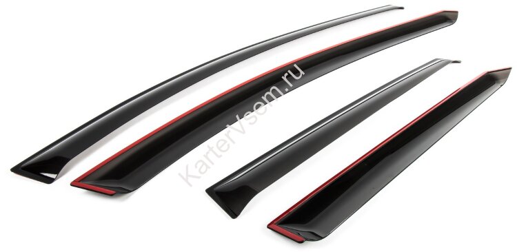 Дефлекторы окон Rival Premium для Kia Ceed II универсал 2012-2018, листовой ПММА, 4 шт., 32801002