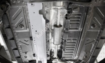 Защита топливных трубок Rival для Renault Arkana 2019-н.в., штампованная, алюминий 4 мм, с крепежом, 333.4716.1
