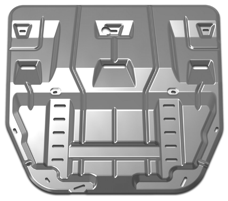 Защита картера и КПП АвтоБроня (увеличенная) для Kia K5 2020-н.в., алюминий 3 мм, с крепежом, штампованная, 333.02860.1