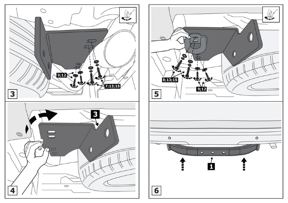 Фаркоп Toyota Land Cruiser Prado шар F (ТСУ) арт. F.5704.004