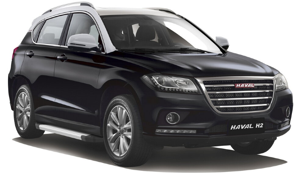 Пороги площадки (подножки) "Silver" Rival для Haval H2 2014-2020, 173 см, 2 шт., алюминий, F173AL.9401.1 купить недорого
