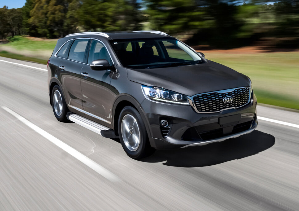 Пороги площадки (подножки) "Silver" Rival для Kia Sorento III Prime рестайлинг 2017-2020, 180 см, 2 шт., алюминий, F180AL.2803.4 купить недорого