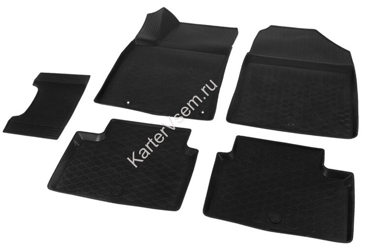 Коврики в салон автомобиля Rival для Kia XCeed 2020-н.в., полиуретан, 5 частей, 12801006