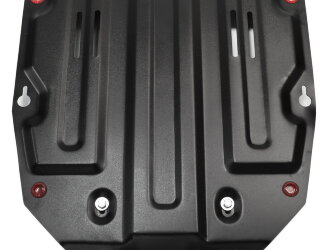 Защита картера АвтоБроня для Porsche Cayenne 958 рестайлинг 2014-2018, штампованная, сталь 1.8 мм, с крепежом, 111.05824.2