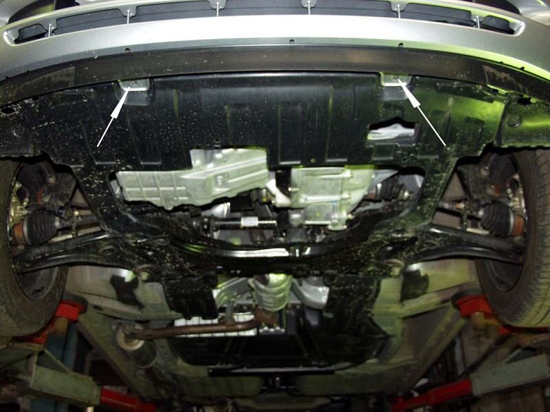 Защита картера и КПП Honda Jazz двигатель 1,2; 1,3 1,4  (2001-2008)  арт: 09.0421