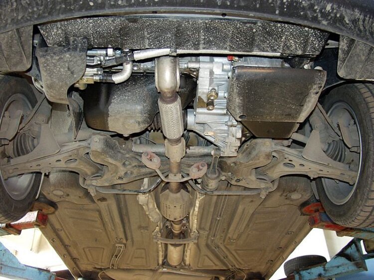 Защита картера и КПП Seat Arosa двигатель 1,0; 1,4; 1,4D; 1,7D  (1997-2004)  арт: 26.0397