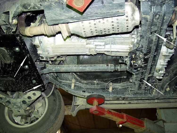 Защита КПП Kia Sportage двигатель 2,0; 2,0 TD  (1997-2003)  арт: 11.0613