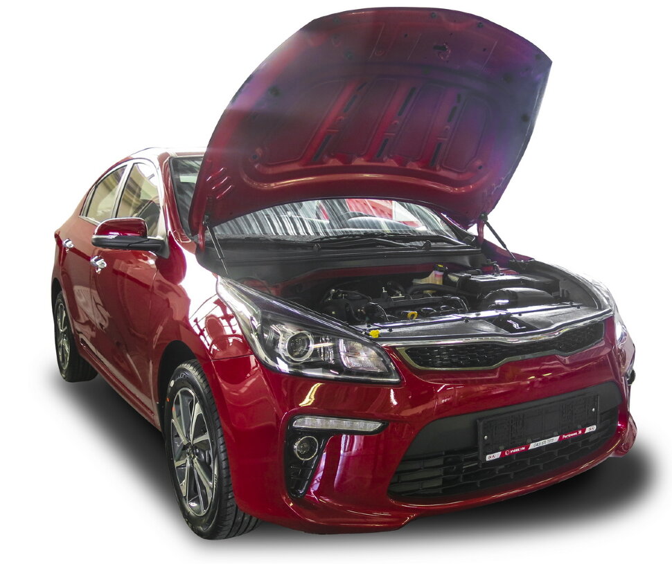 Газовые упоры капота АвтоУпор для Kia Rio IV 2017-2020, 2 шт., UKIRIO021