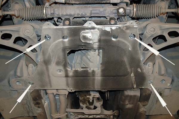 Защита картера BMW 3 Series двигатель 2,1; 2,5; 2,8  (2000-2005)  арт: 03.1057