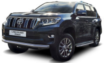 Защита переднего бампера d76 Rival для Toyota Land Cruiser Prado 150 рестайлинг (кроме Style и TRD) 2017-н.в., нерж. сталь, R.5721.002