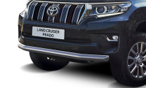 Защита переднего бампера d76 Rival для Toyota Land Cruiser Prado 150 рестайлинг (кроме Style и TRD) 2017-н.в., нерж. сталь, R.5721.002